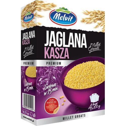 Melvit Boil-in-Bag Groats Millet 400g / Jaglana Kasza