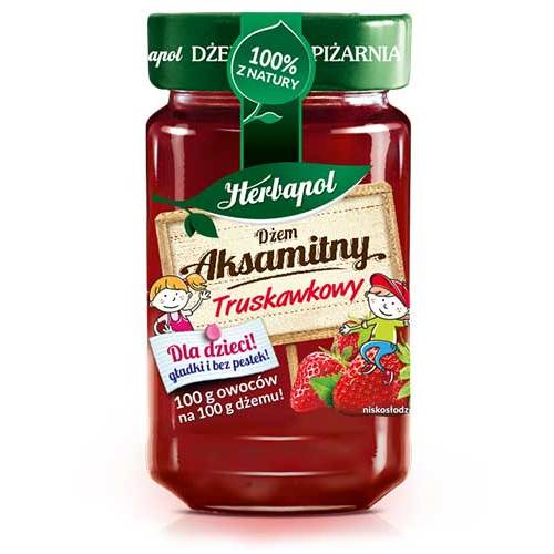 Herbapol Strawberry Jam Low Sugar 240g Herbapol Poland