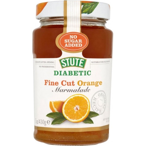 Stute Diabetic Orange Marmalade Jam Fine Cut 430g / Sugar Free