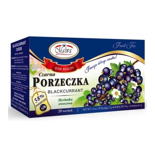Malwa Blackcurrant Tea 40g - Malwa, Poland