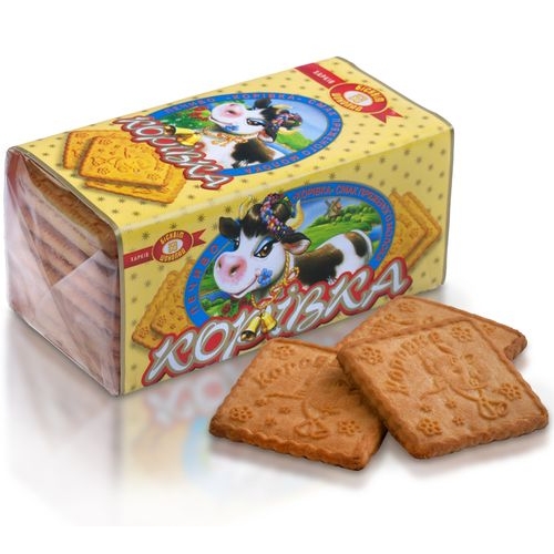 Biscuit Korovka/Zabodaika Baked Milk Biscuits 180g Biscuit, Ukraine