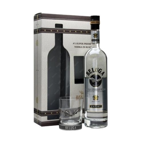 Beluga Noble Vodka Gift Pack with Rocks Glass 0.7L