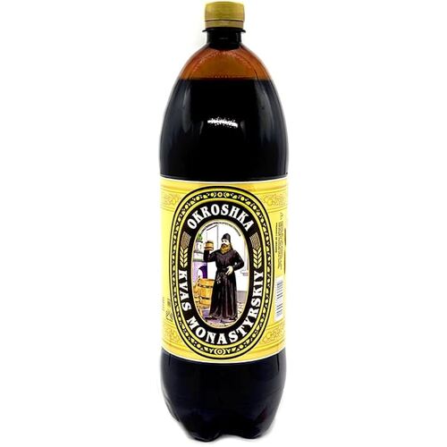 Kvass Monastirsky Malt Drink Okroshka 2L Monastirski, Ukraine