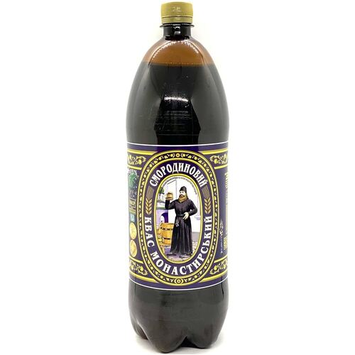 Kvass Monastirsky Malt Drink Black Currant 2L