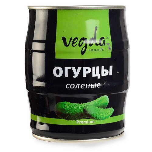 Pri-Chen Vegda Cucumbers Salted Premium Black Barrel 580g