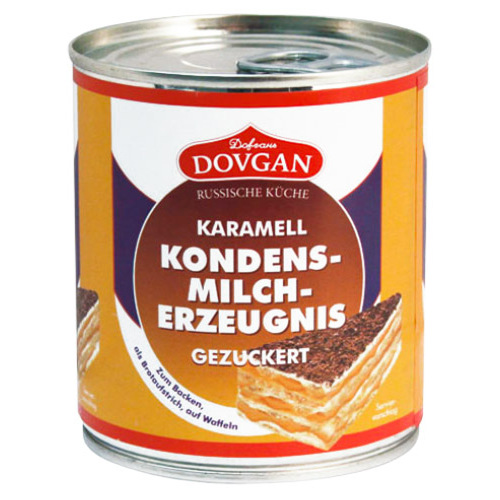 Dovgan Sweetened Caramel Condensed Milk With Sugar 397g Dovgan Germany
