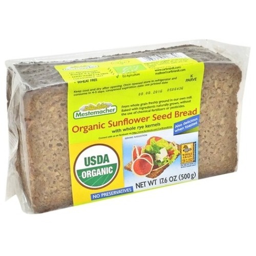 Mestemacher Organic Sunflower Seed Rye Bread 500g