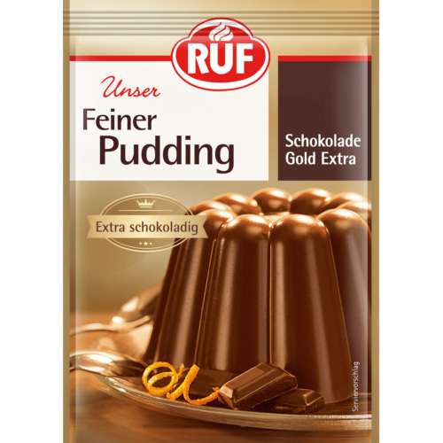 RUF Gourmet Pudding Chocolate Gold Extra Quality 3 Sachets 138g