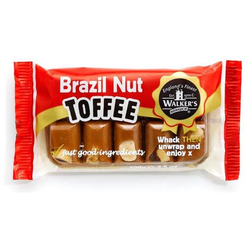 Walkers Nonsuch Brazil Nut Toffee 100g