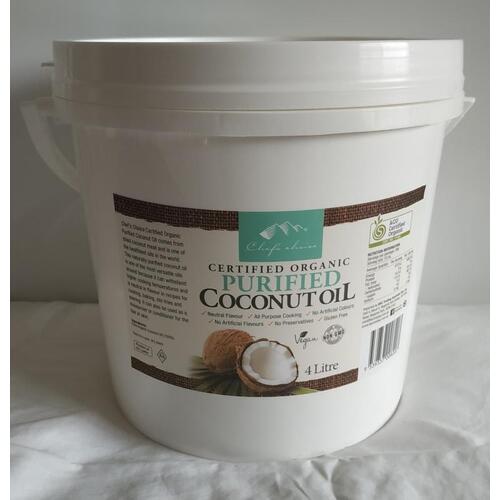 Chef's Choice Purified Coconut Oil Certified Organic 4L
