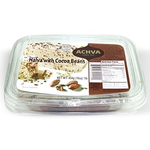 Achva Sesame Halva with Cocoa Beans 454g Achva, Israel