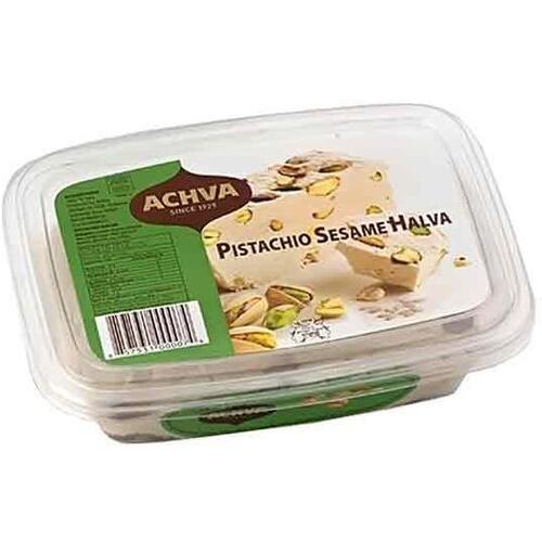 Achva Sesame Halva with Pistachio 454g Achva, Israel