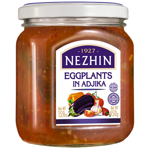 Nezhin Eggplant in Adjika 450g Nezhin, Ukraine