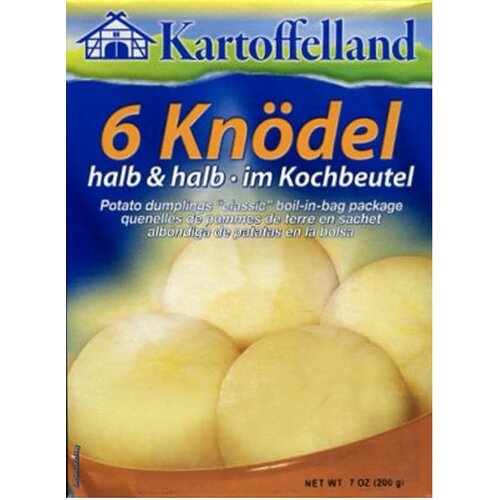 Kartoffelland 6 Half & Half Potato Dumplings in Bag 200g / Halb & Halb
