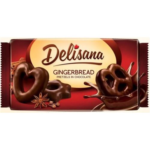 Delisana Gingerbread Pretzels Covered in Chocolate 400g
