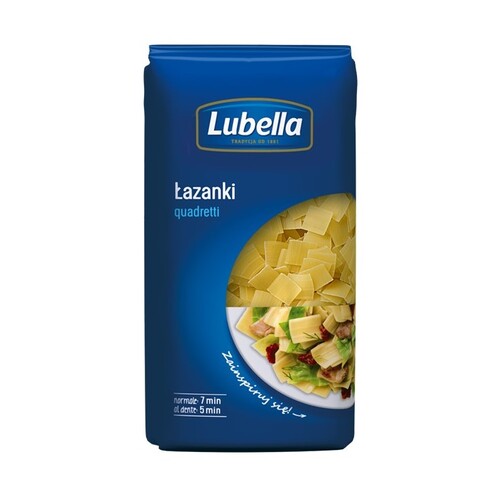 Lubella Pasta Lasagnette Squares 500g / Lazanki Quadretti 