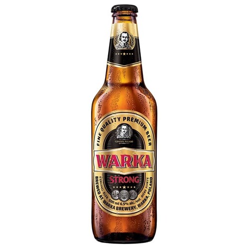 Warka Strong Pilsner Beer Bottle 0.5L