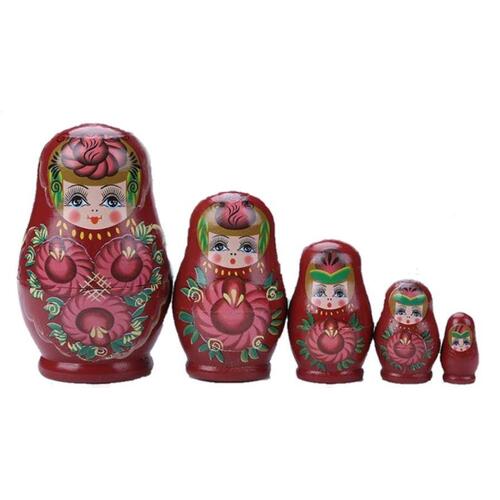 Wooden Russian Dolls Matryoshka 5pc