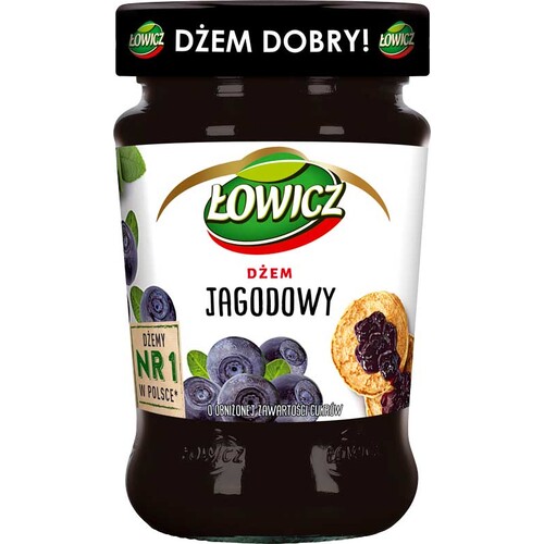 Lowicz Bilberry Jam Low Sugar 280g