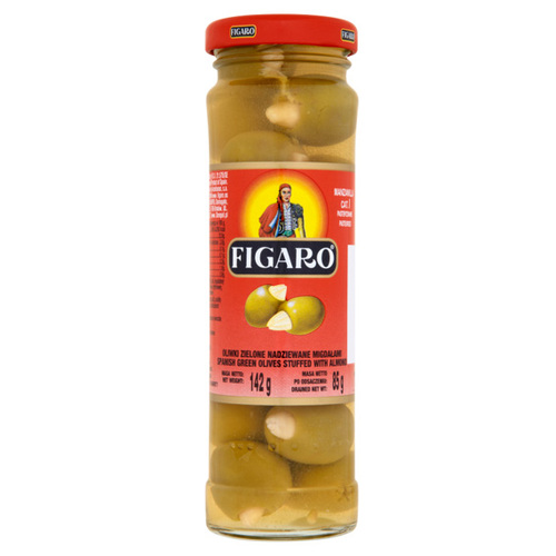 Figaro Spanish Green Olives with Almond 142g