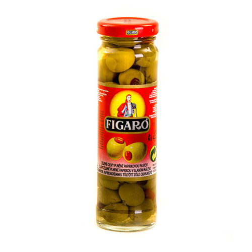Figaro Spanish Green Olives with Pimiento 142g