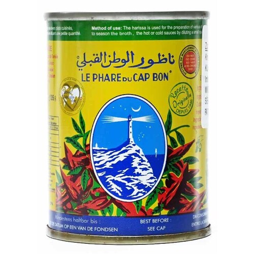 Le Phare du Cap bon Harissa Hot Red Chilli Peppers Paste TIN 135g