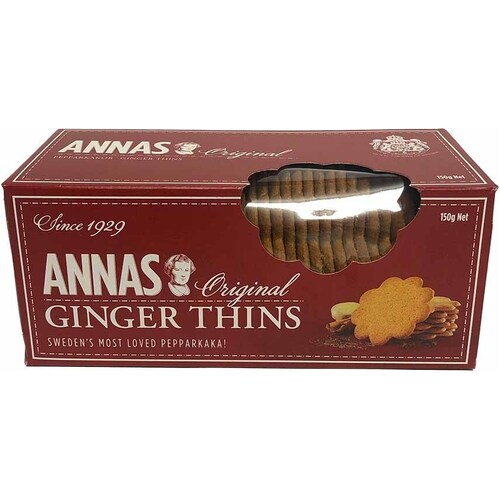 Lotus Annas Original Thins Ginger 150g / Pepparkakor