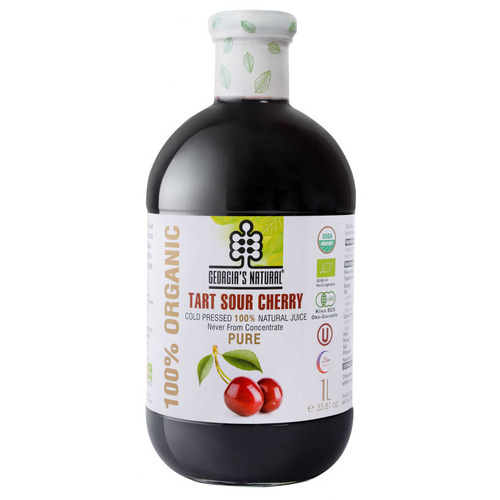 Georgia's Natural Tart Sour Cherry Juice Organic 1L