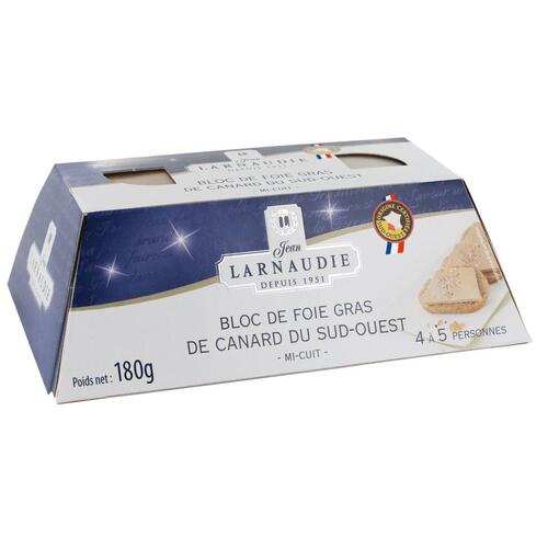 Jean Larnaudie Block of Foie Gras Mi-Cuit Lingot 180g