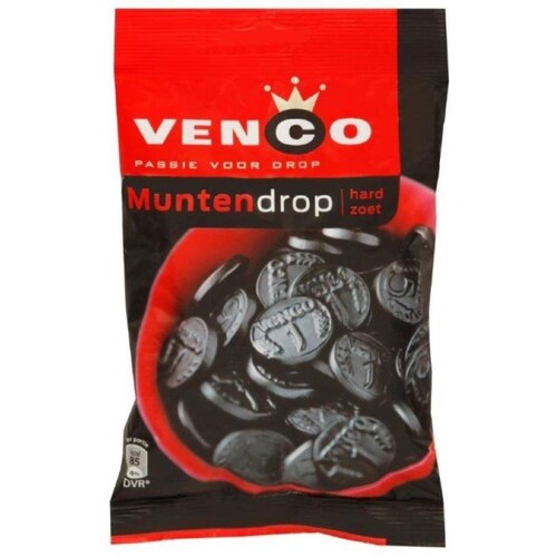 Venco Dutch Licorice Coin Sweet Muntdrop 168g