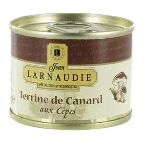 Jean Larnaudie Duck Pate w/Porcini Mushrooms Tin 65g / Terrine de Canard
