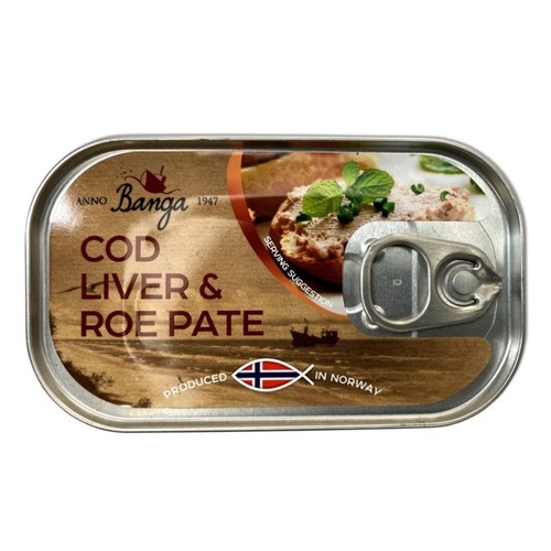 Banga Cod Liver and Roe Pate Canned 120g Banga, Iceland