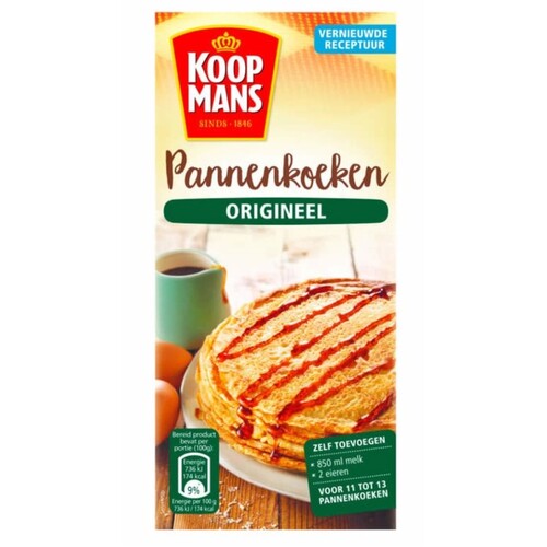 Koopmans Dutch Pancakes Mix Original 400g / Pannenkoeken