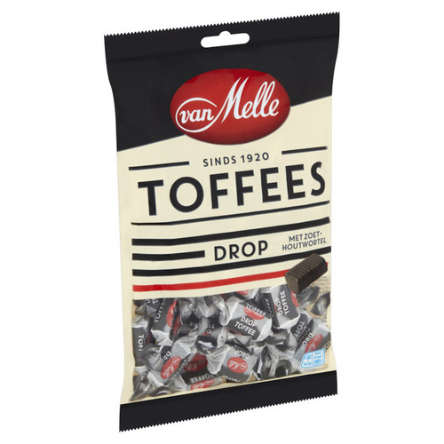 Van Melle Licorice Toffees 275g / Drop Toffees Van Melle, Netherlands