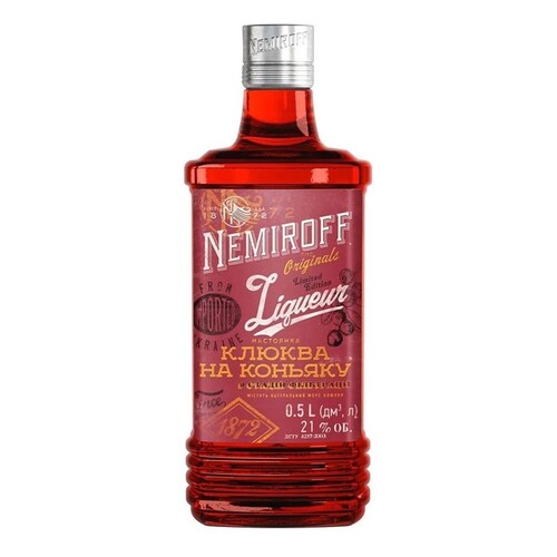 Nemiroff Liqueur Cranberry on Brandy 0.5L