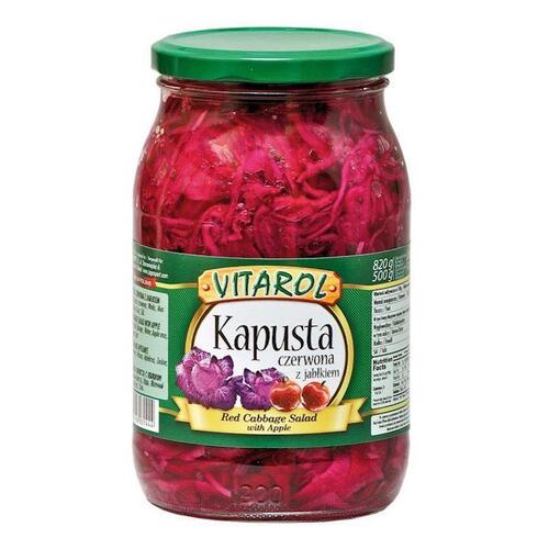 Vitarol Red Cabbage Salad w/Apple 820g / Kapusta Czerwona z Jablkiem