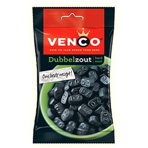 Venco Dutch Licorice Double Salt 173g / Dubbelzout Hard Zout
