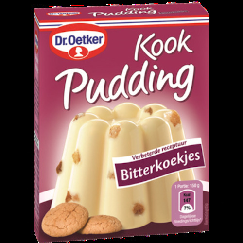 Dr.Oetker Pudding Macaroons 92g / Kook Pudding Bitterkoekjes