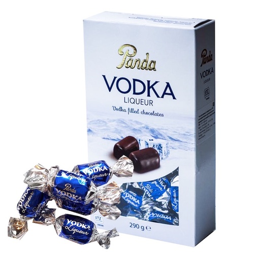 Panda Real Vodka Filled Chocolates Box 290g Panda, Finland