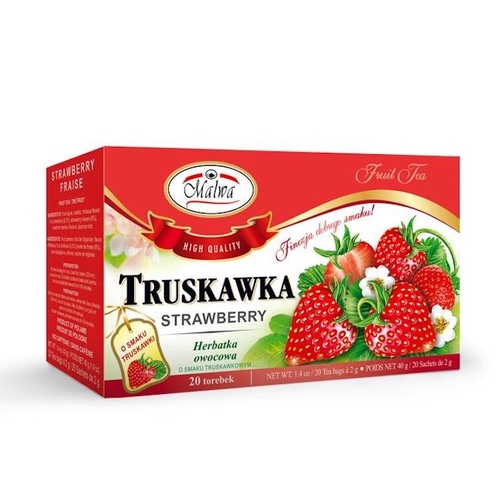 Malwa Strawberry Tea 40g / Truskawka