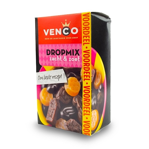 Venco Licorice Dropmix Soft & Sweet Box 500g / Dropmix Zacht & Zoet