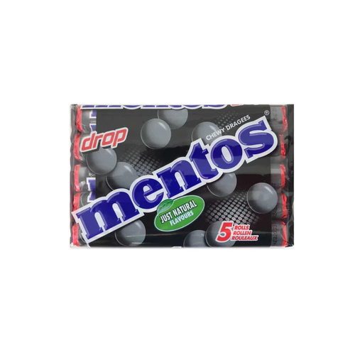 Mentos Licorice Chewy Dragees 5 pack / Drop Mentos