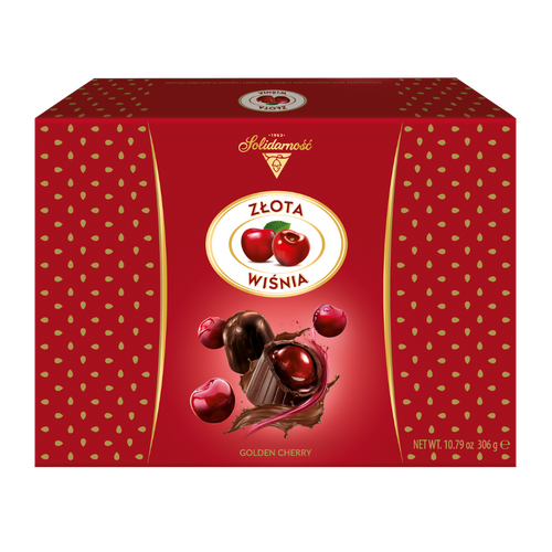 Solidarnosc Golden Cherry in Liqueur Gift Box 306g / Zlota Wisnia w Likierze
