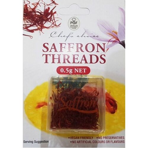 Chef's Choice 100% Pure Premium Quality Saffron Threads 0.5g