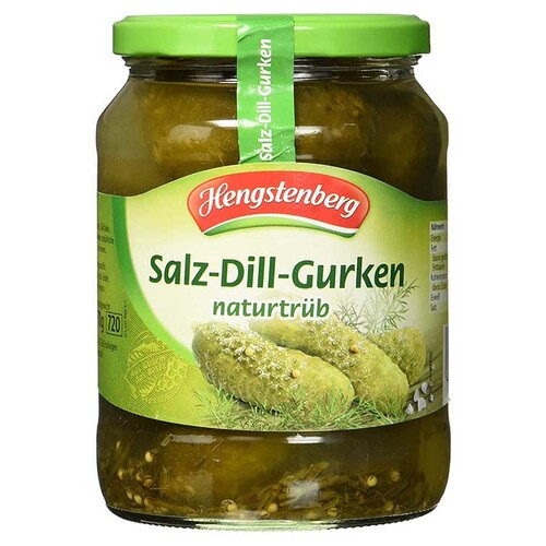 Hengstenberg Salted Dill Gherkins 720g Hengstenberg, Germany