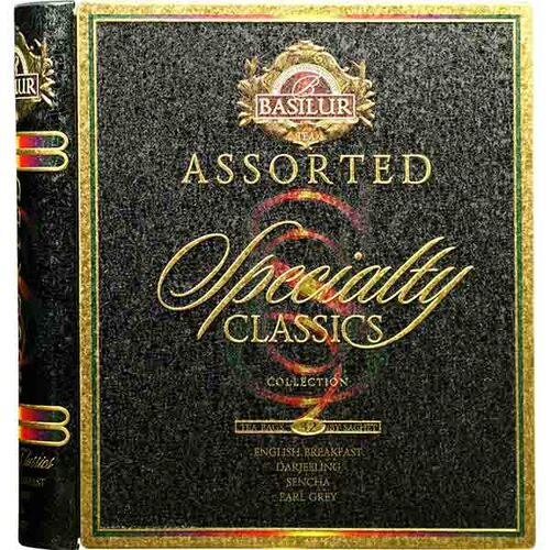 Basilur Assorted Speciality Classics Tea Collection Metal Tin  32 Sachets
