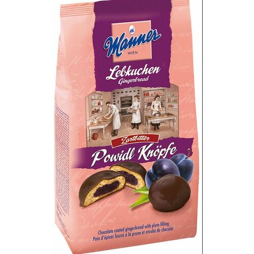 Manner Chocolate Coated Gingerbreads with Plum 180g