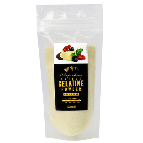 Chef’s Choice Gelatine Powder Gold Grade 200-220 Bloom 150g
