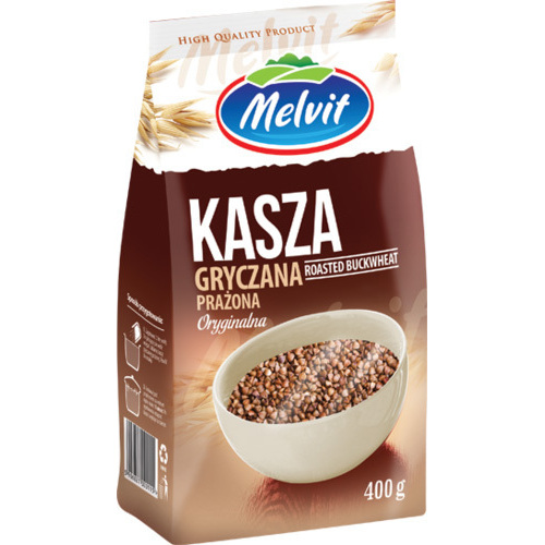 Melvit Buckwheat Groats Roasted 400g / Kasza Gryczana Prazona
