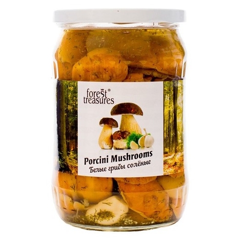 Forest Treasures Porcini Mushrooms Salted 530g Forest Treasures, Poland